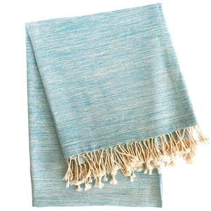 Eco Hilana Turquoise Recycled Cotton Turkish Towel
